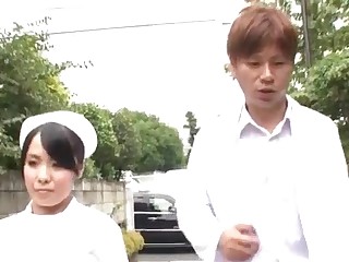 Miho Tsujii, Asian nurse in need for cock in her pussy