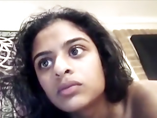 Horny Indian chick fucks and sucks on webcam